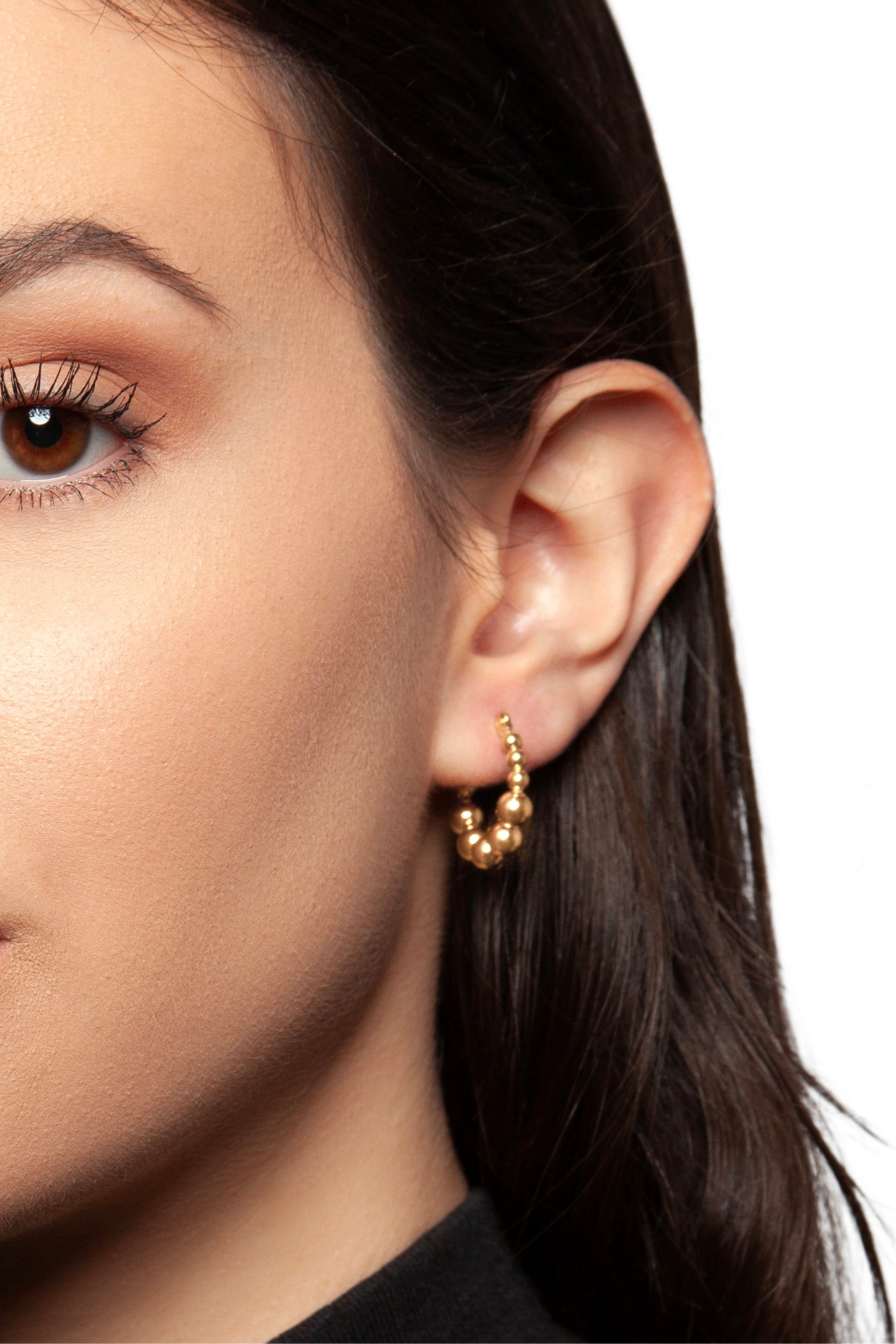 Beaded Hoop Earrings