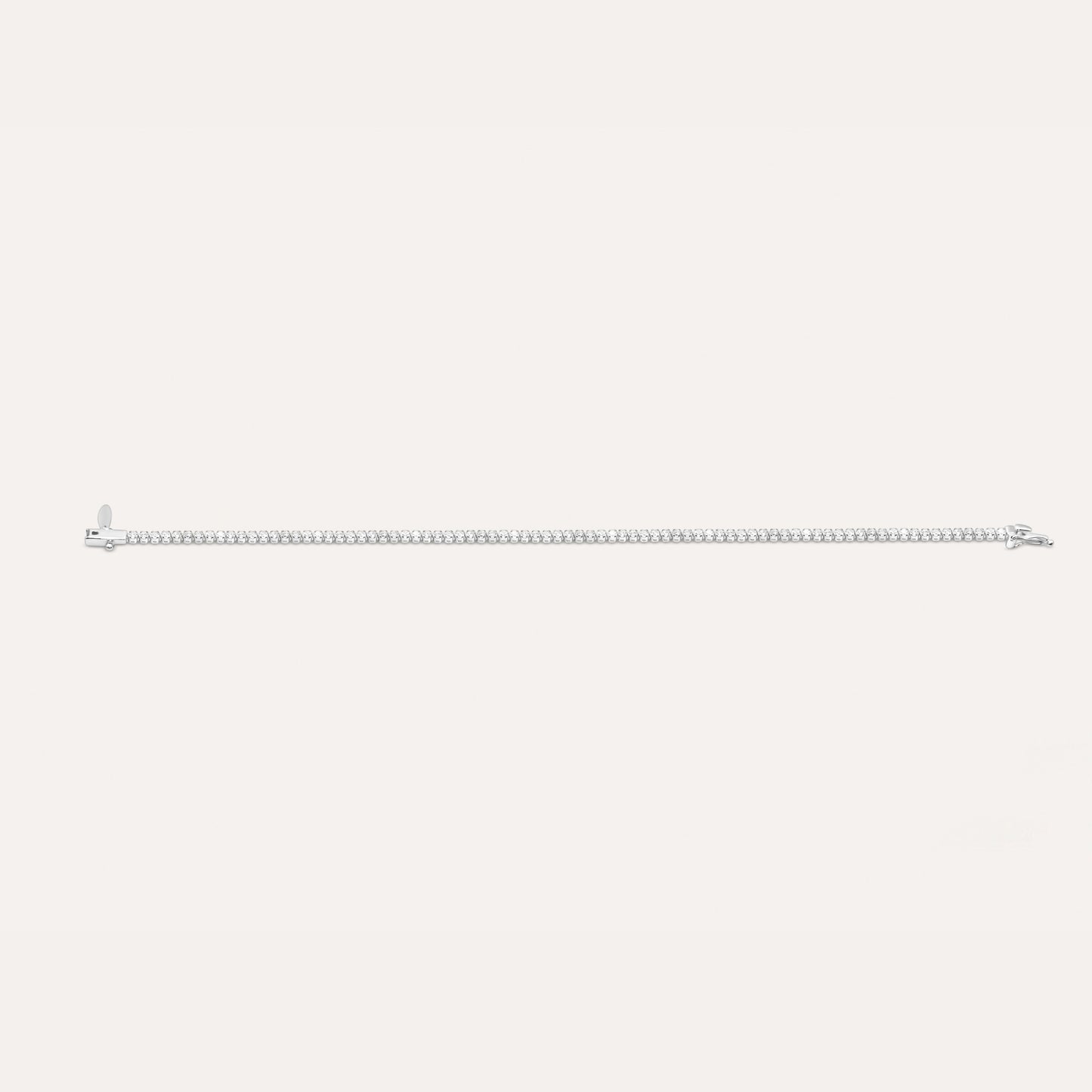 Diamond and white gold tennis bracelet