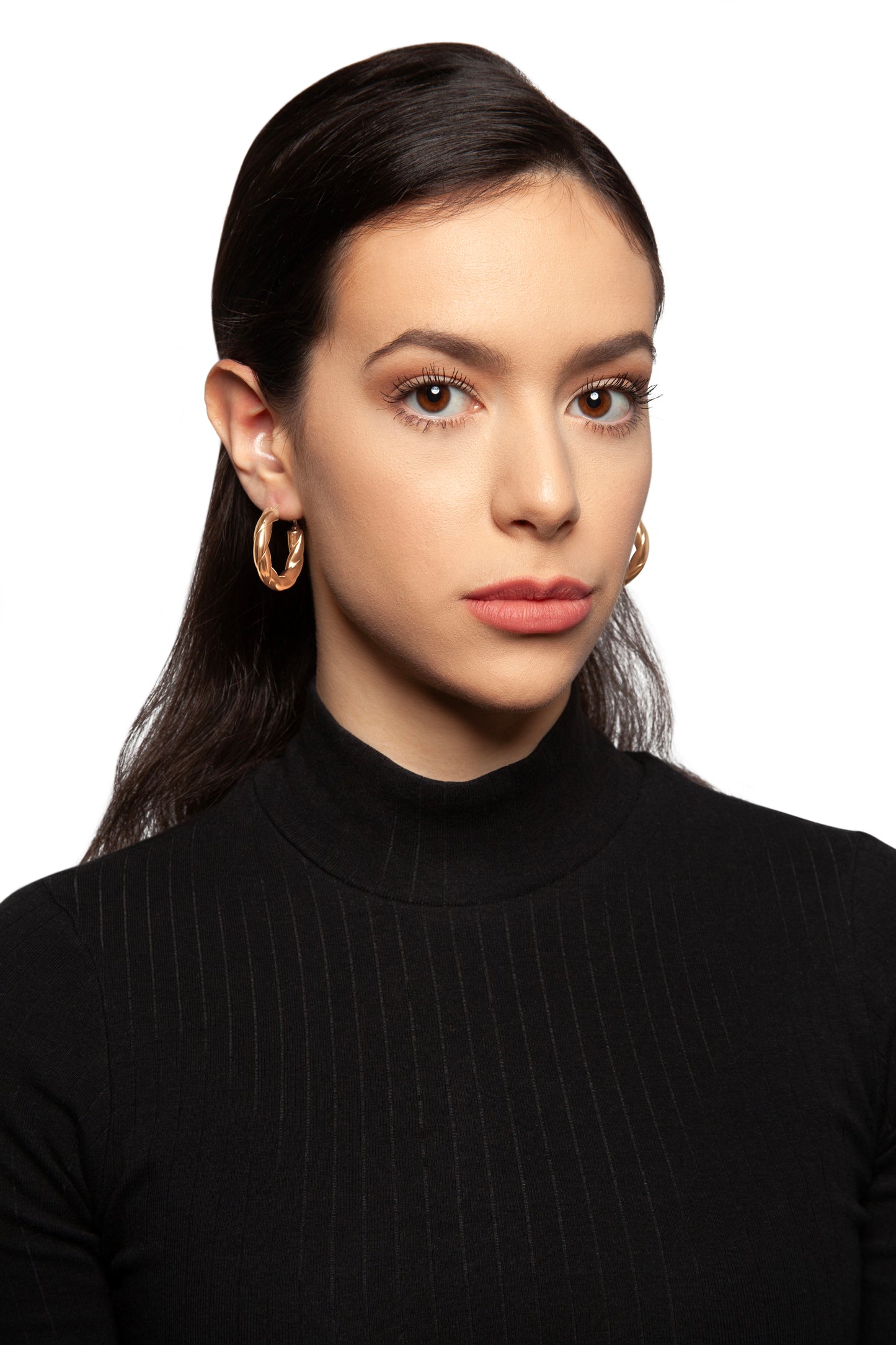 Twisted Tube Hoops-Medium