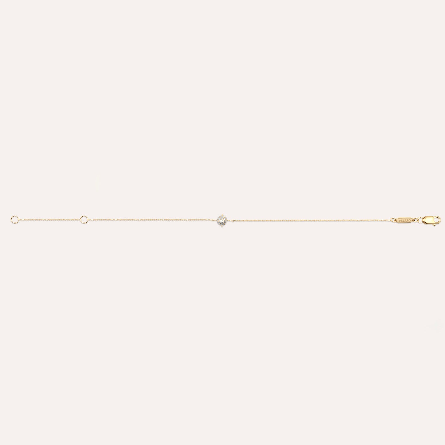 Diamond and gold Orla drop bracelet
