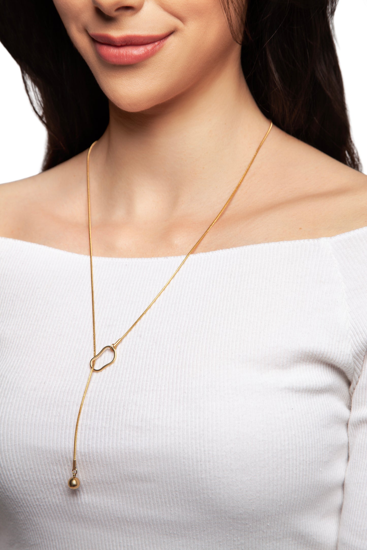 Beaded Loop Y Necklace