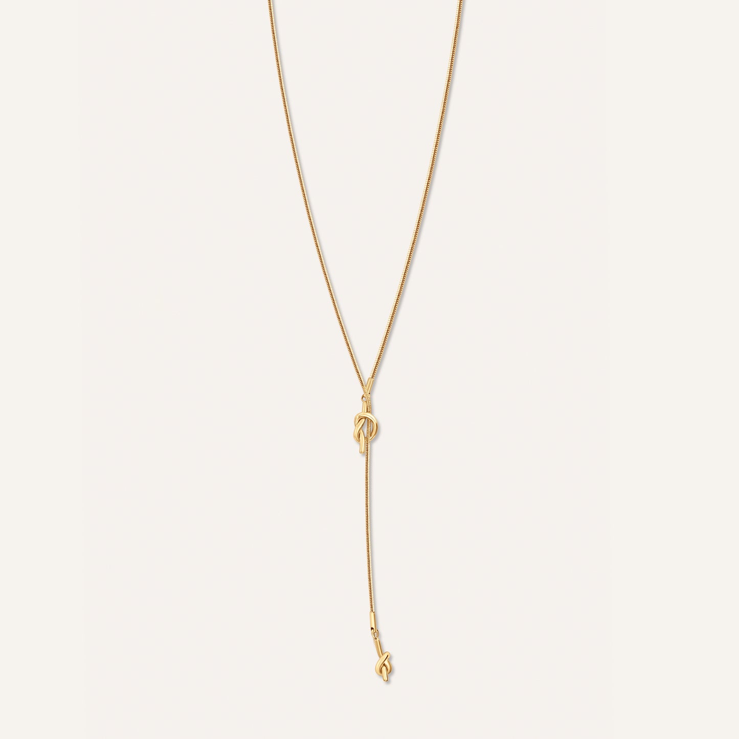 Knot Drop Chain Necklace