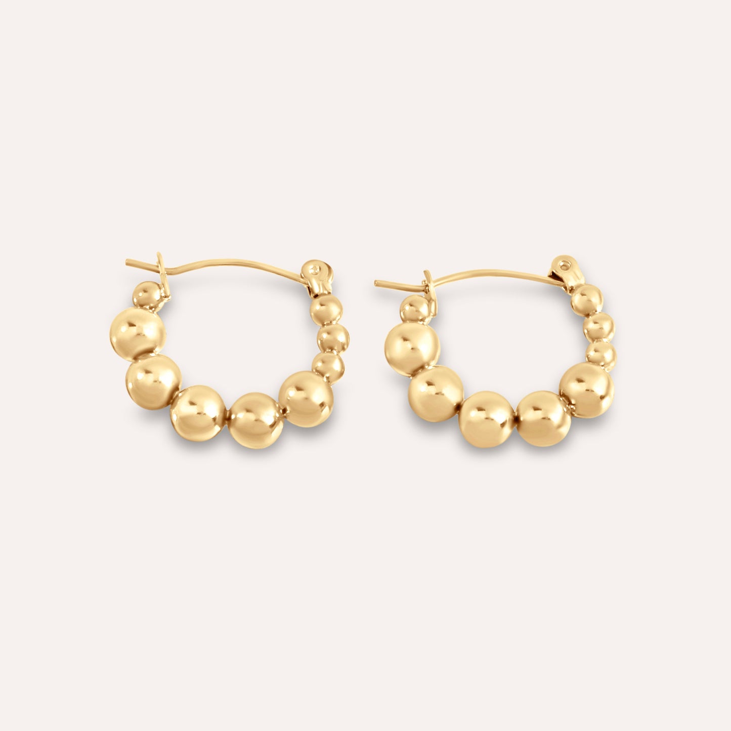 Beaded Hoop Earrings