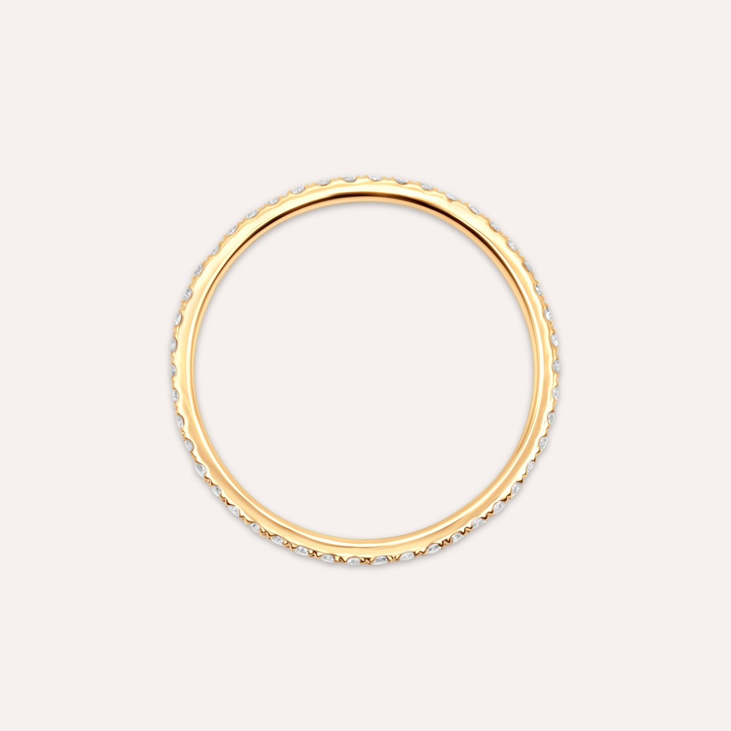 Diamonds and Gold Eternity Mini Ring