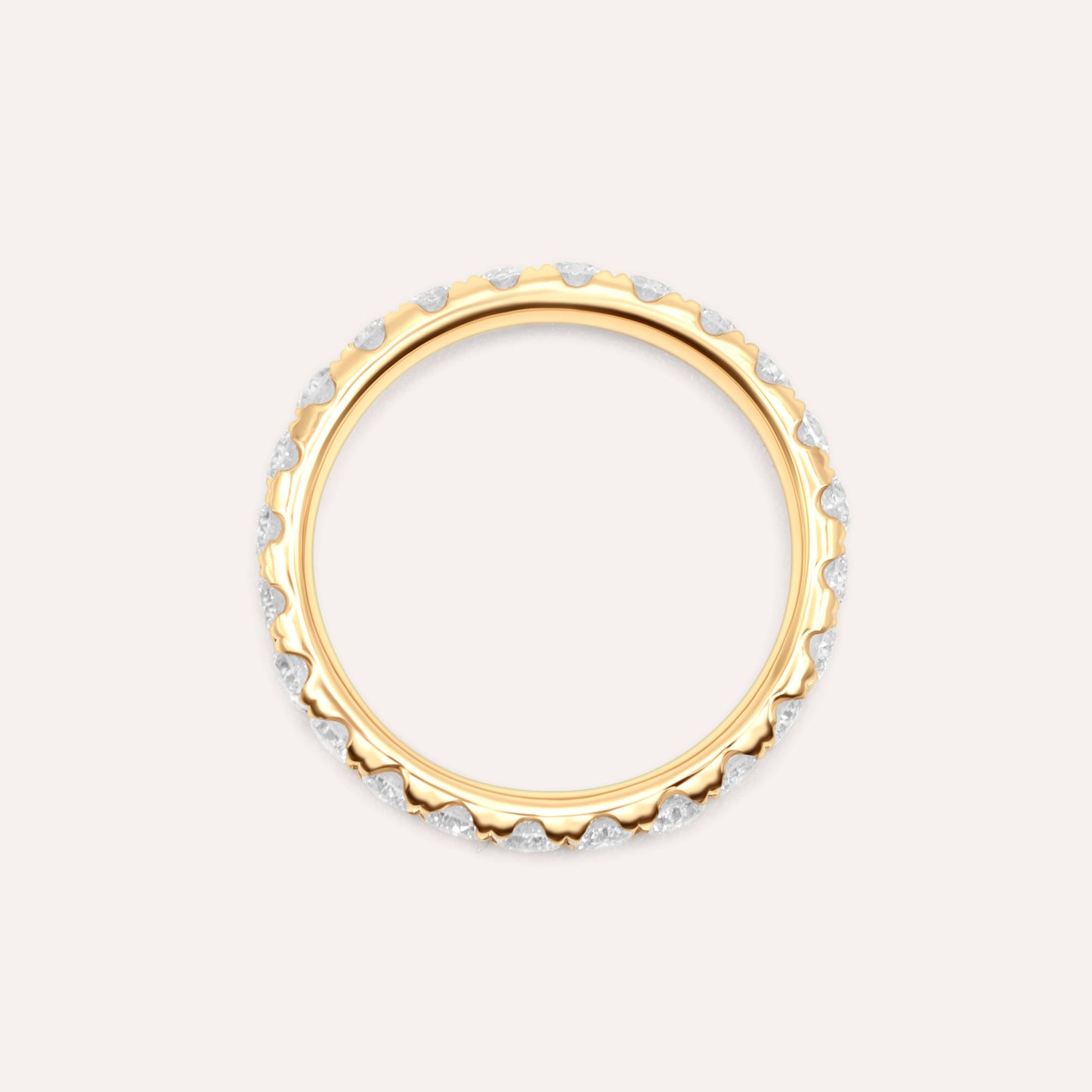 Diamonds and Gold Eternity Large Ring