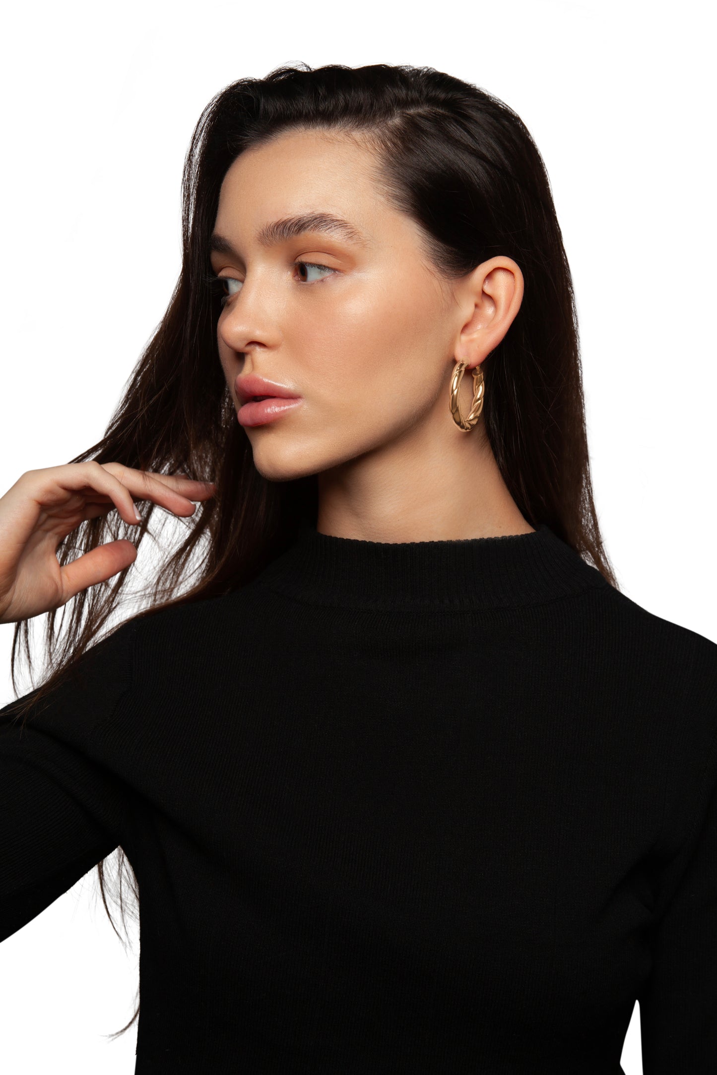 Twisted Tube Hoops-Large