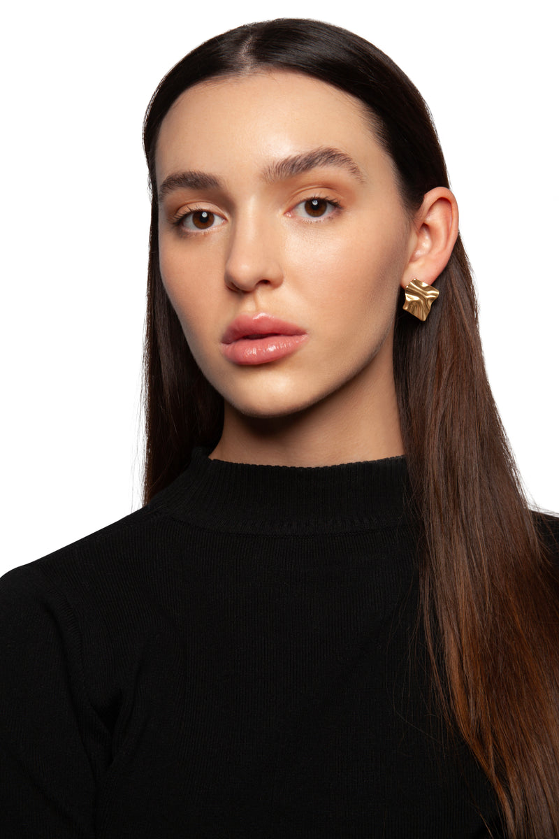 Ripple Texture Statement Earrings