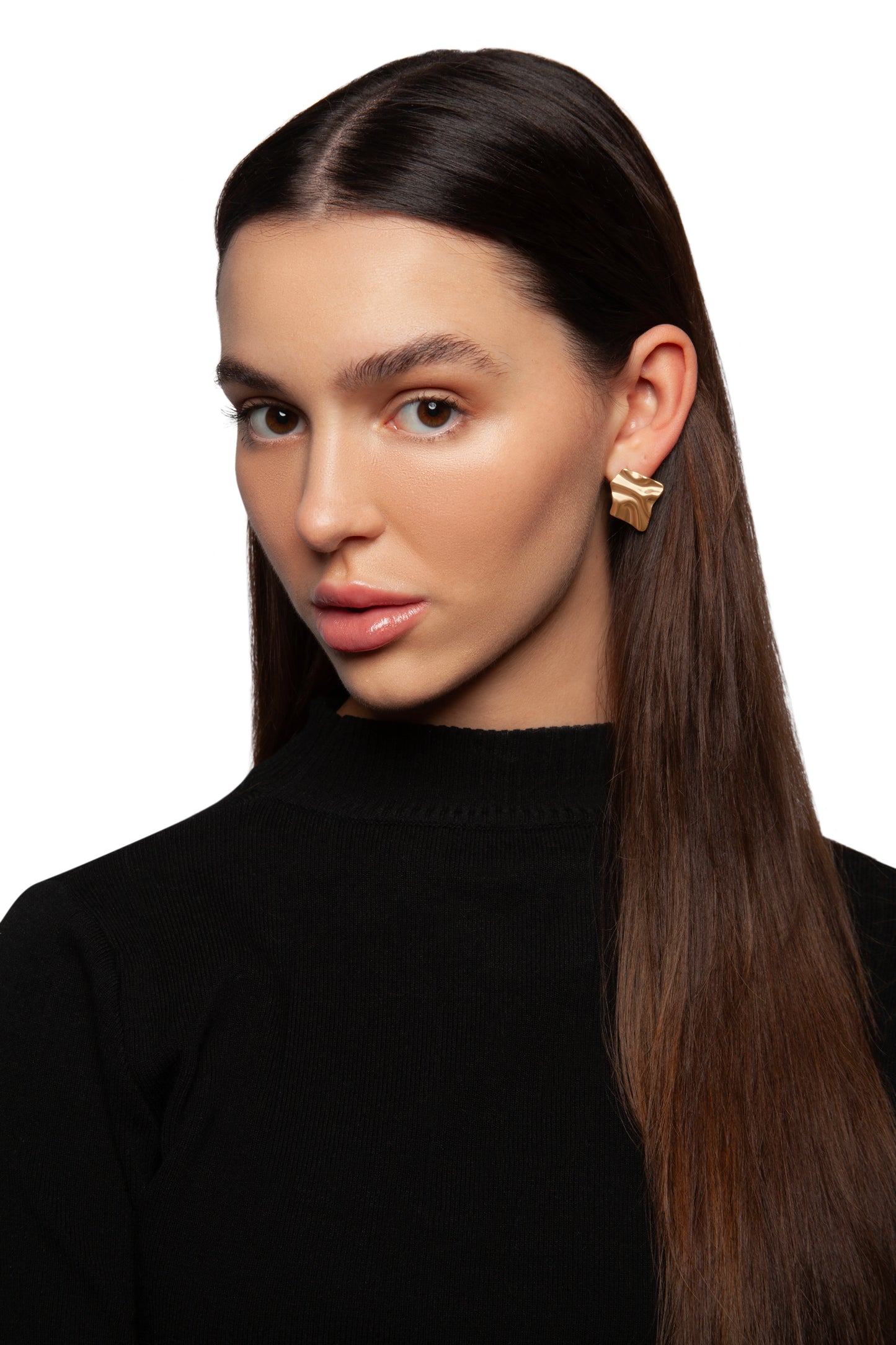 Ripple Texture Statement Earrings