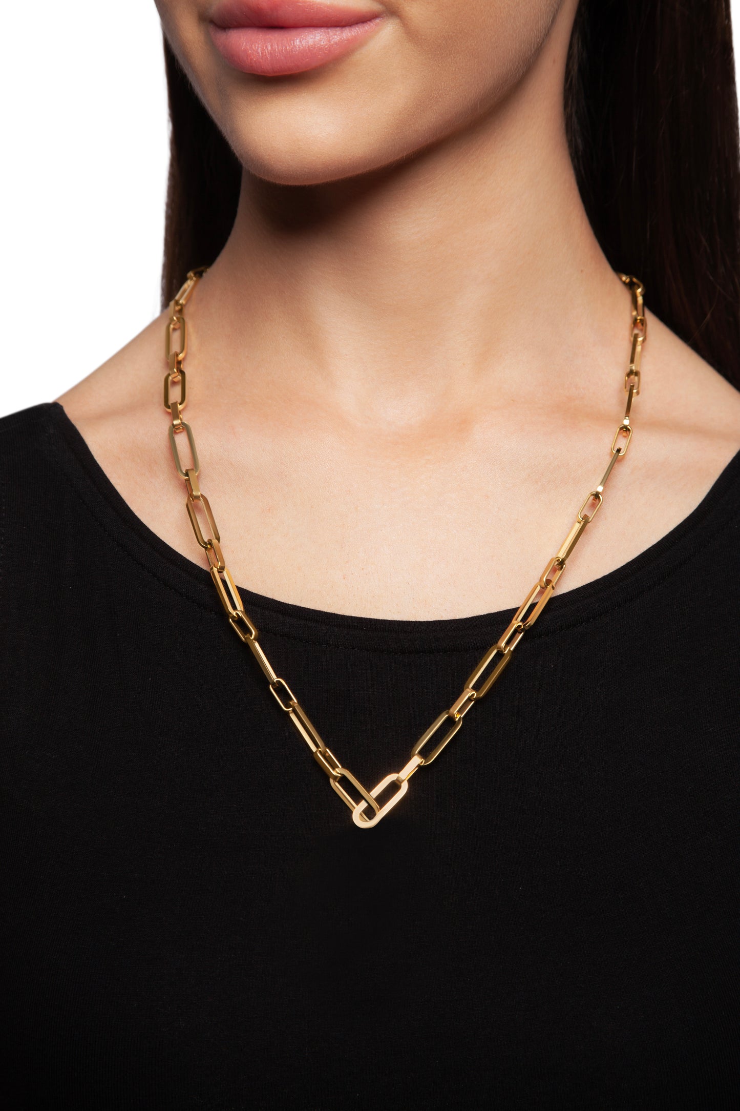 Paperclip Chain Necklace- Long