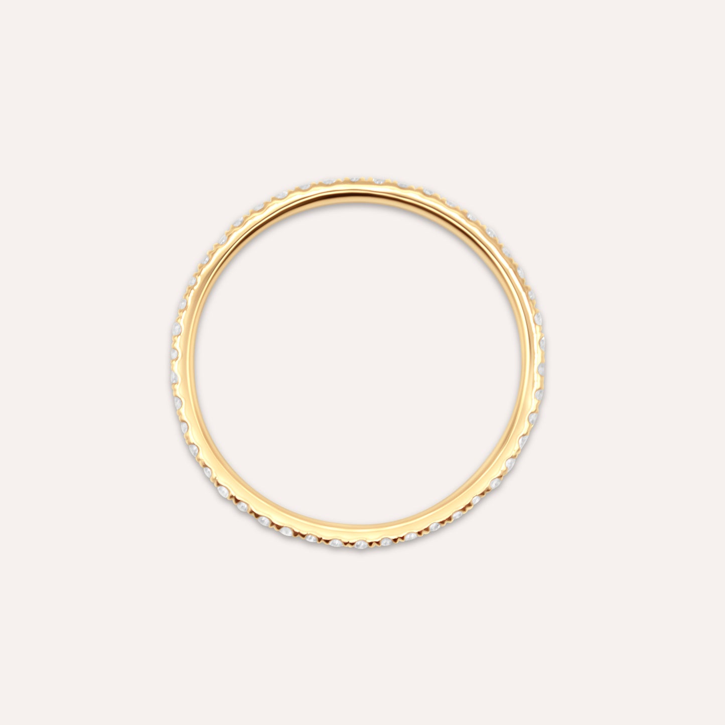 Diamonds and Gold Eternity Medium Ring