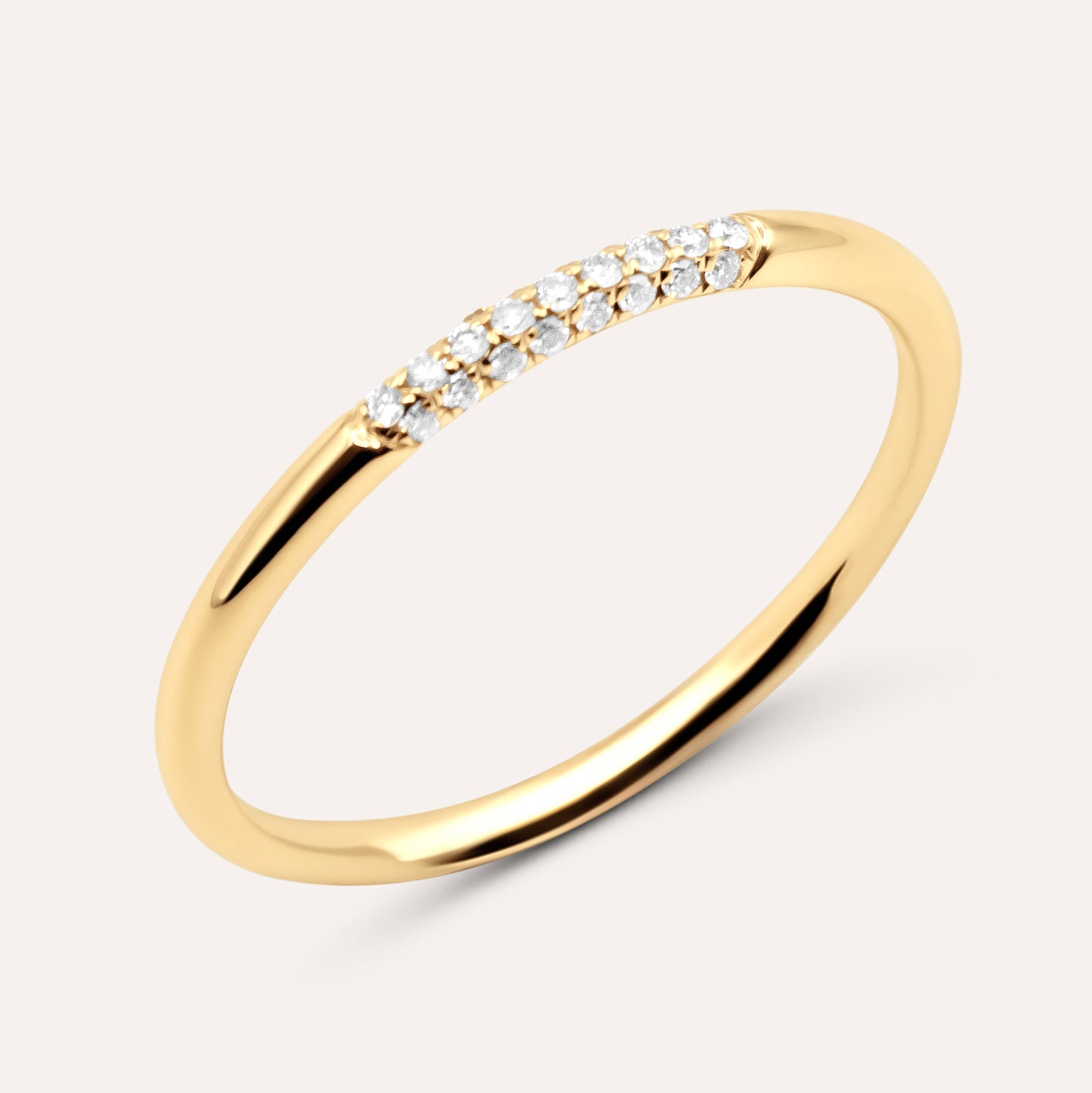 Diamond and gold Elara ring