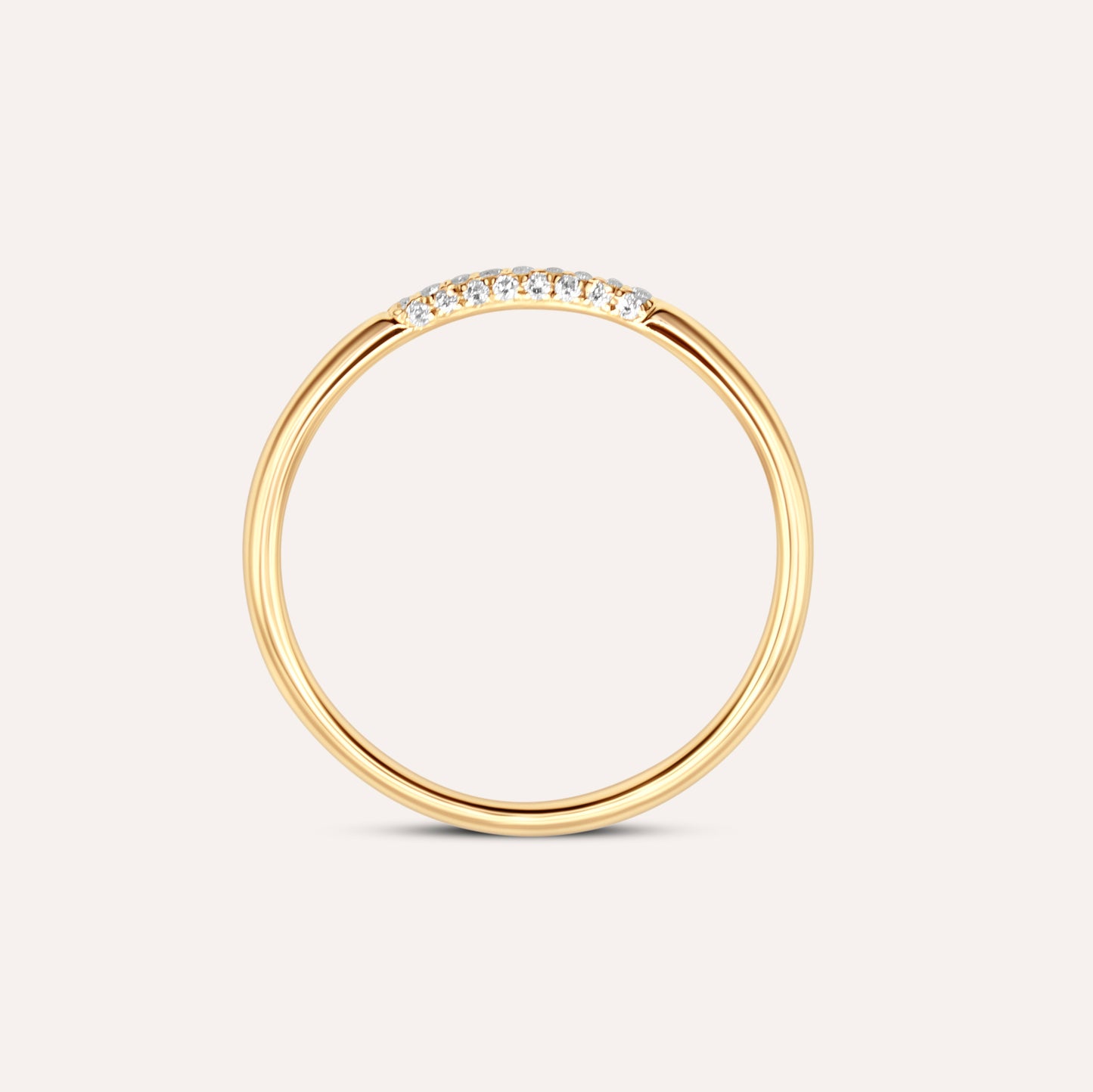 Diamond and gold Elara ring