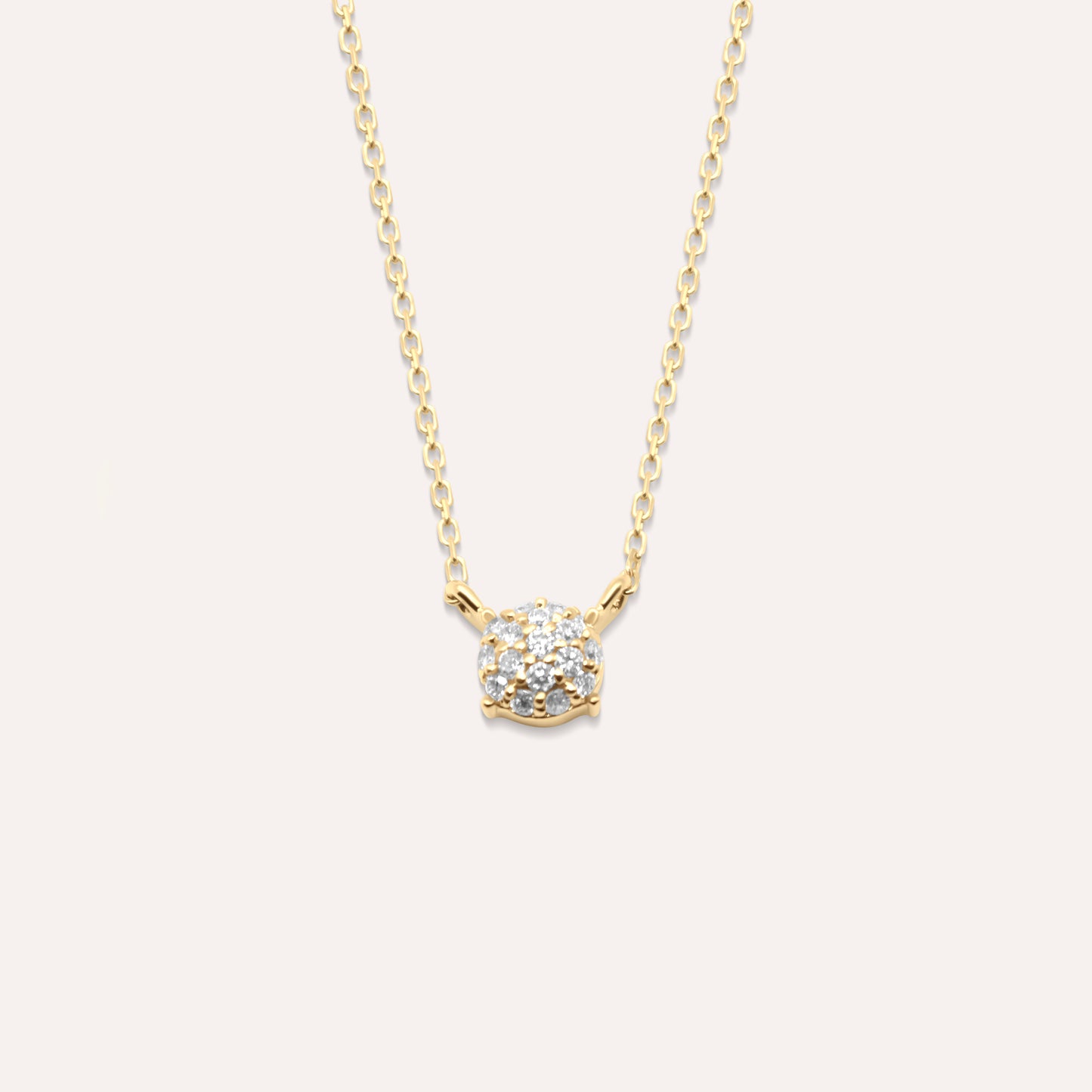Diamond and gold Orla drop necklace