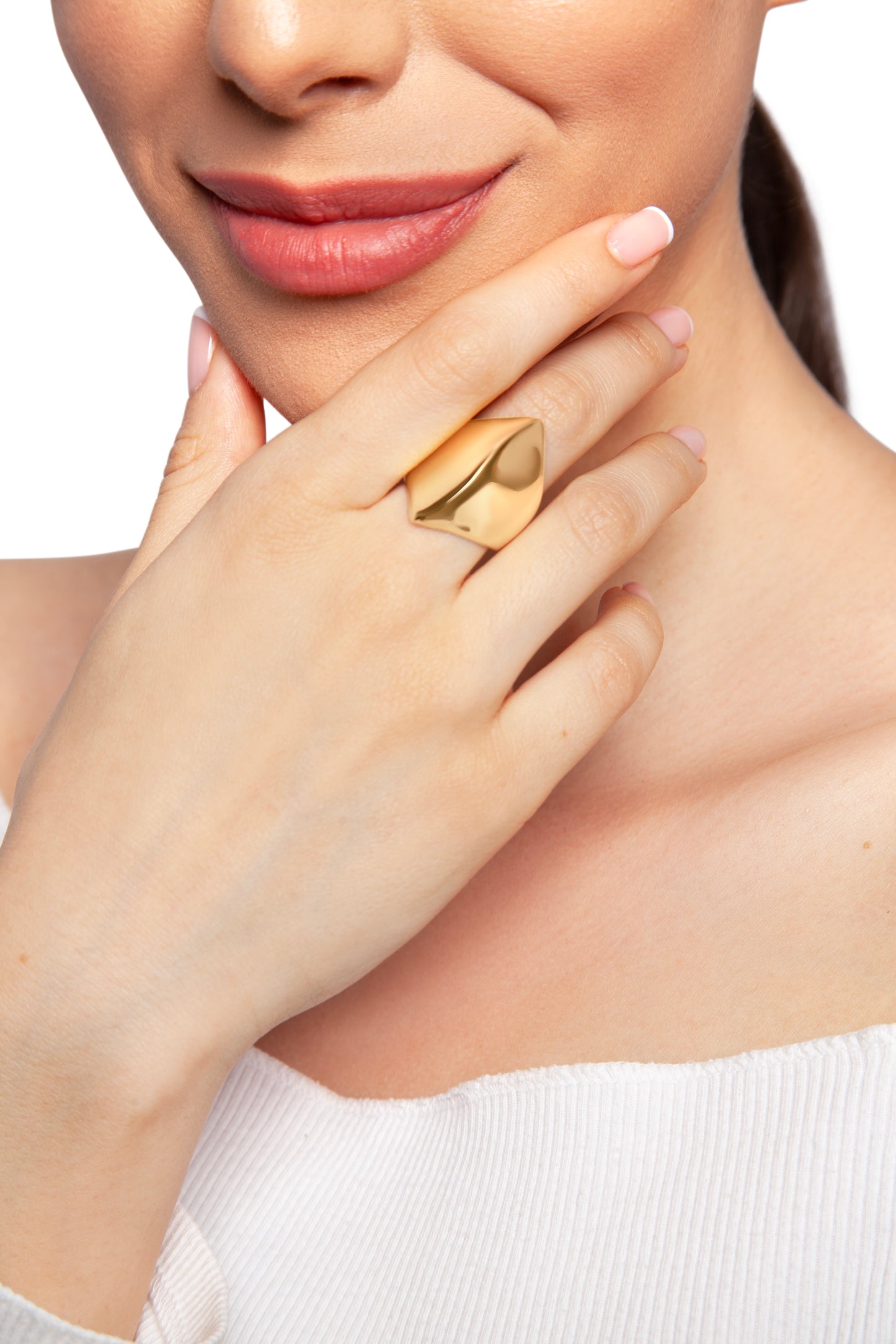 Curved Dome Ring