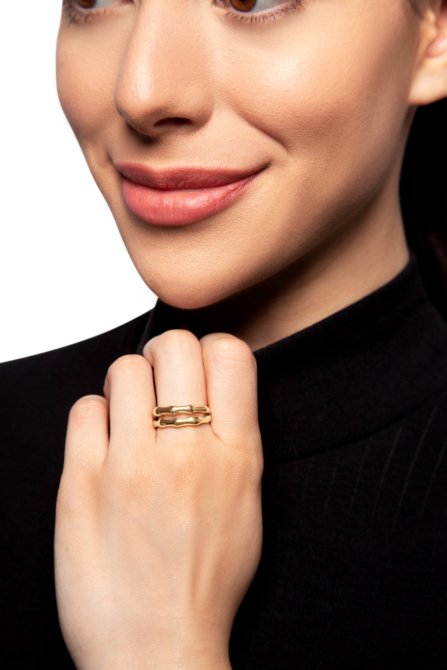 Layered Bone Ring 