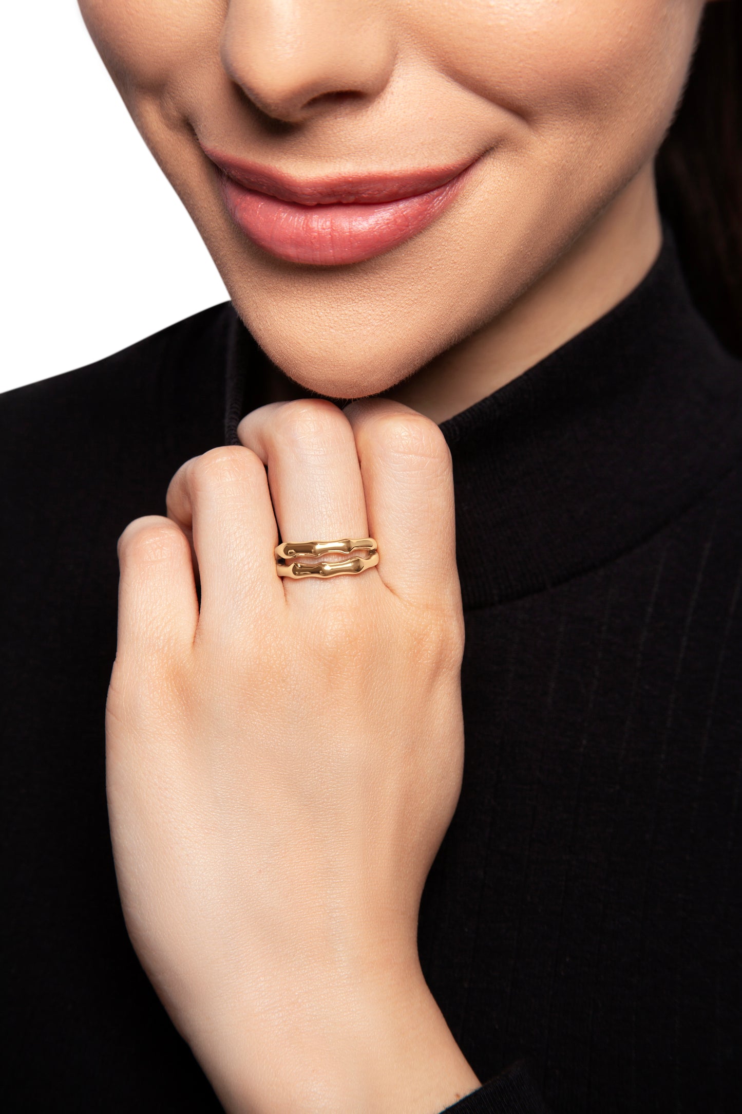 Layered Bone Ring 