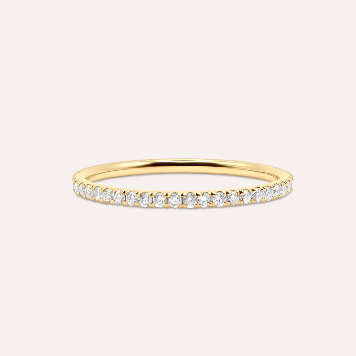 Diamonds and Gold Eternity Mini Ring