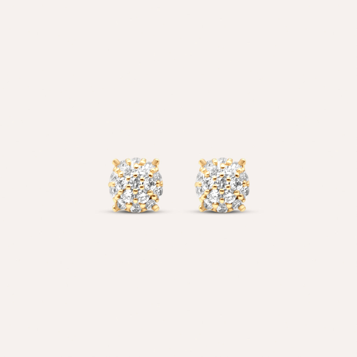Diamond and gold Orla drop Stud Earrings