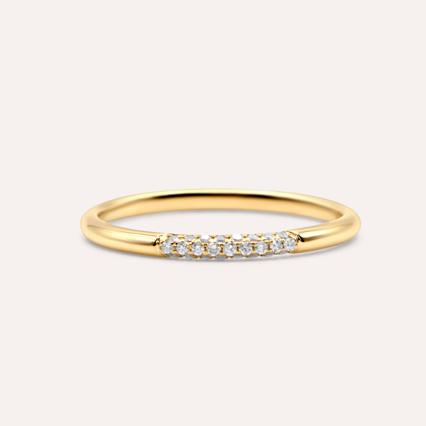 Diamond and gold Elara ring