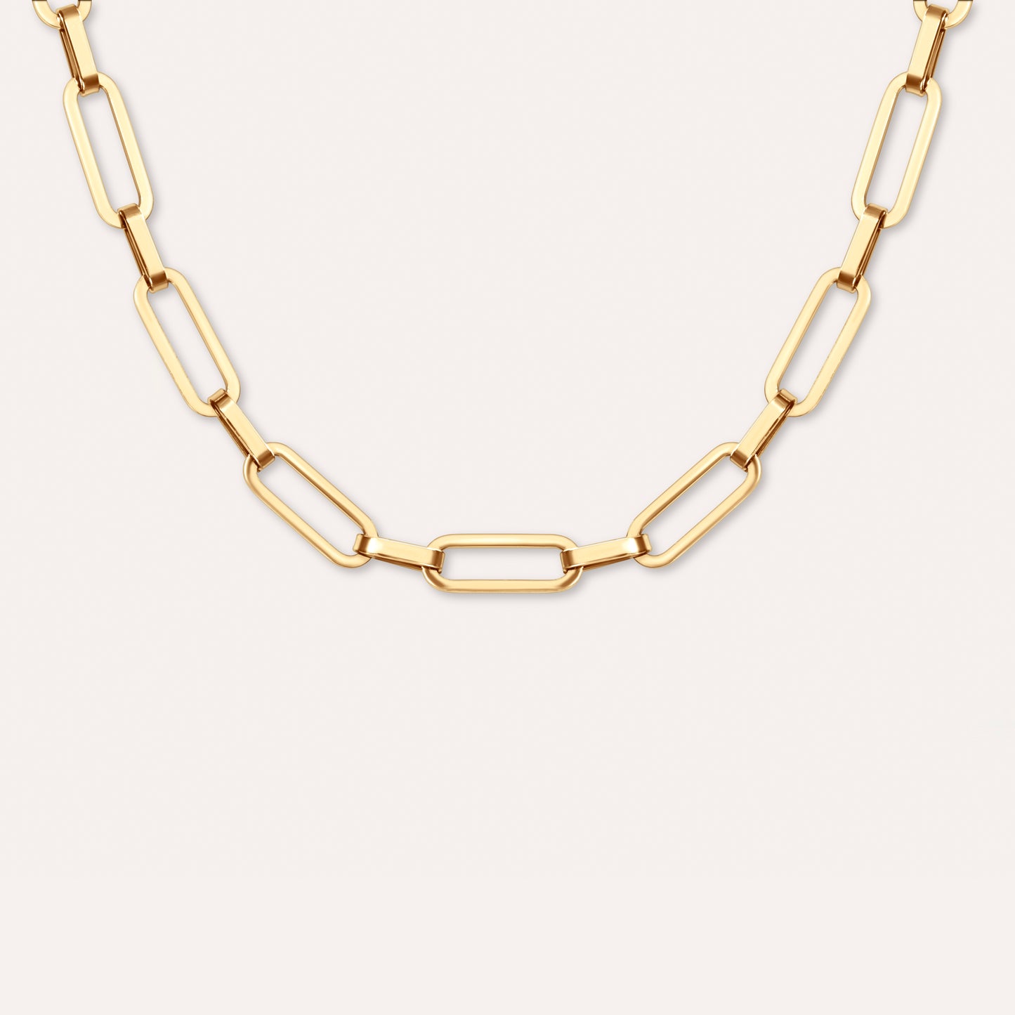 Paperclip Chain Necklace- Long