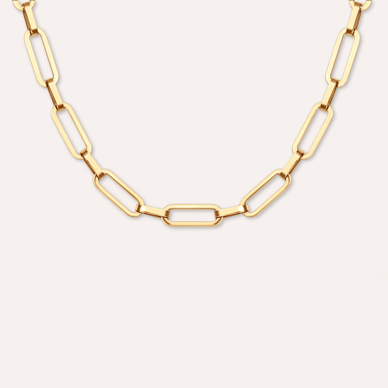 Paperclip Chain Necklace- Long