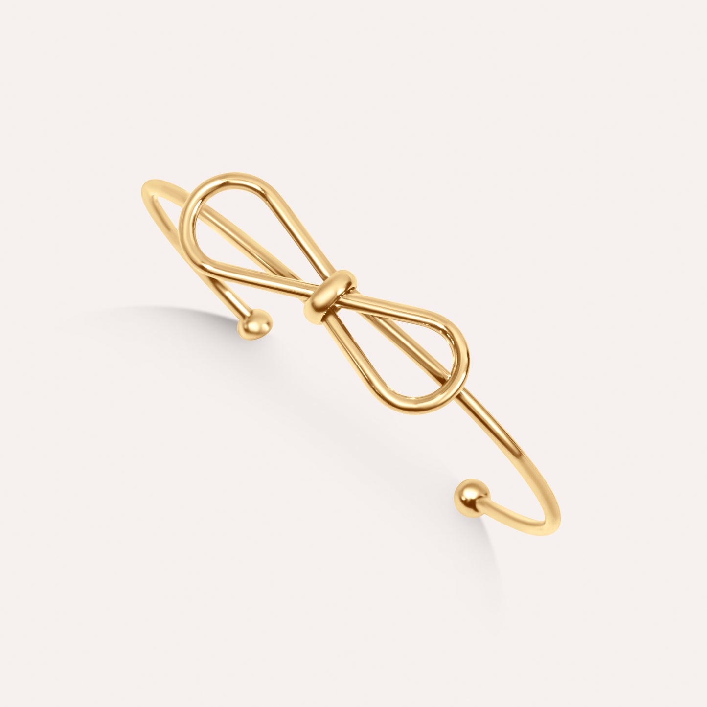 Open Bangle Bow Bracelet 