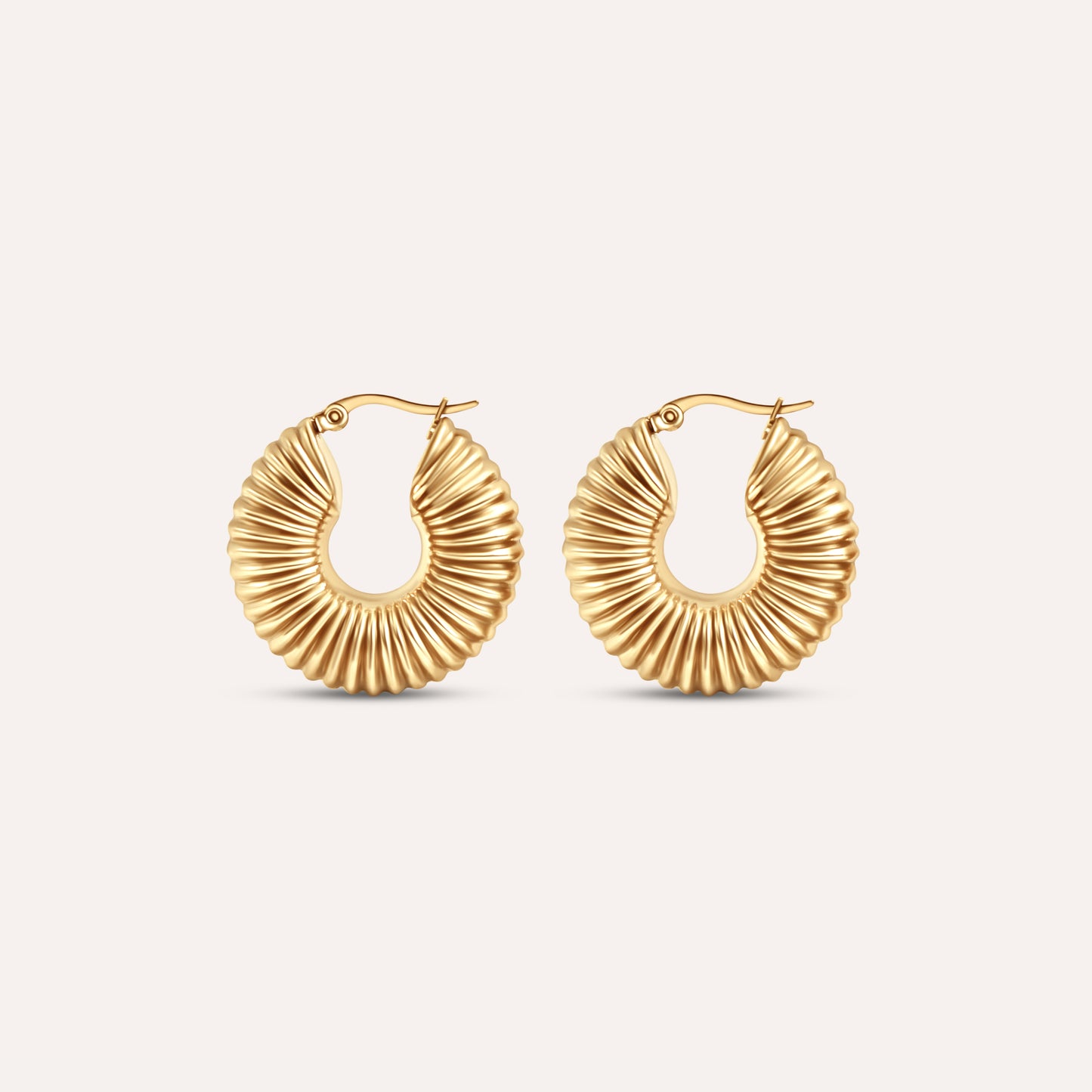 Domè Spiral Large Hoops