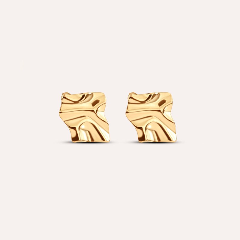 Ripple Texture Statement Earrings