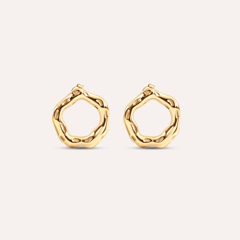 Hollow Out Textured Earrings