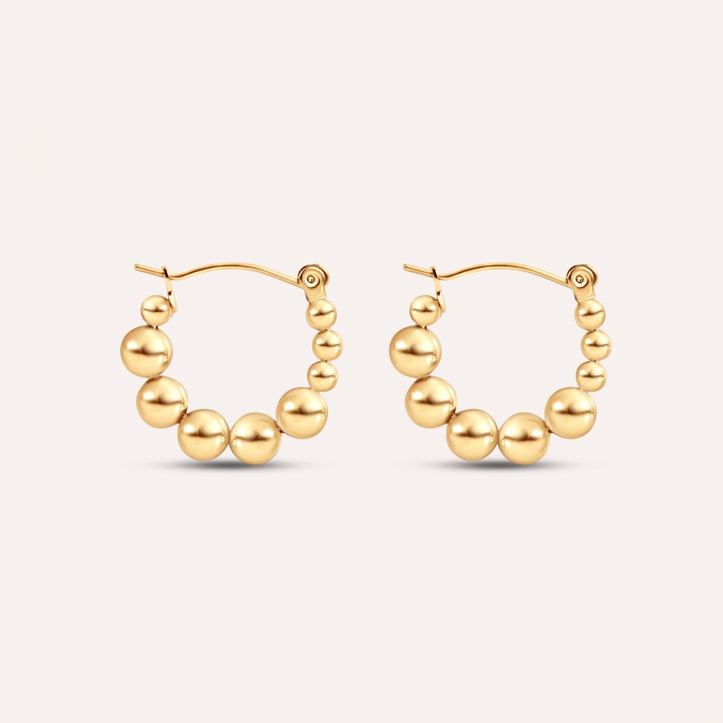 Beaded Hoop Earrings