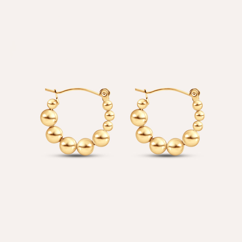 Beaded Hoop Earrings
