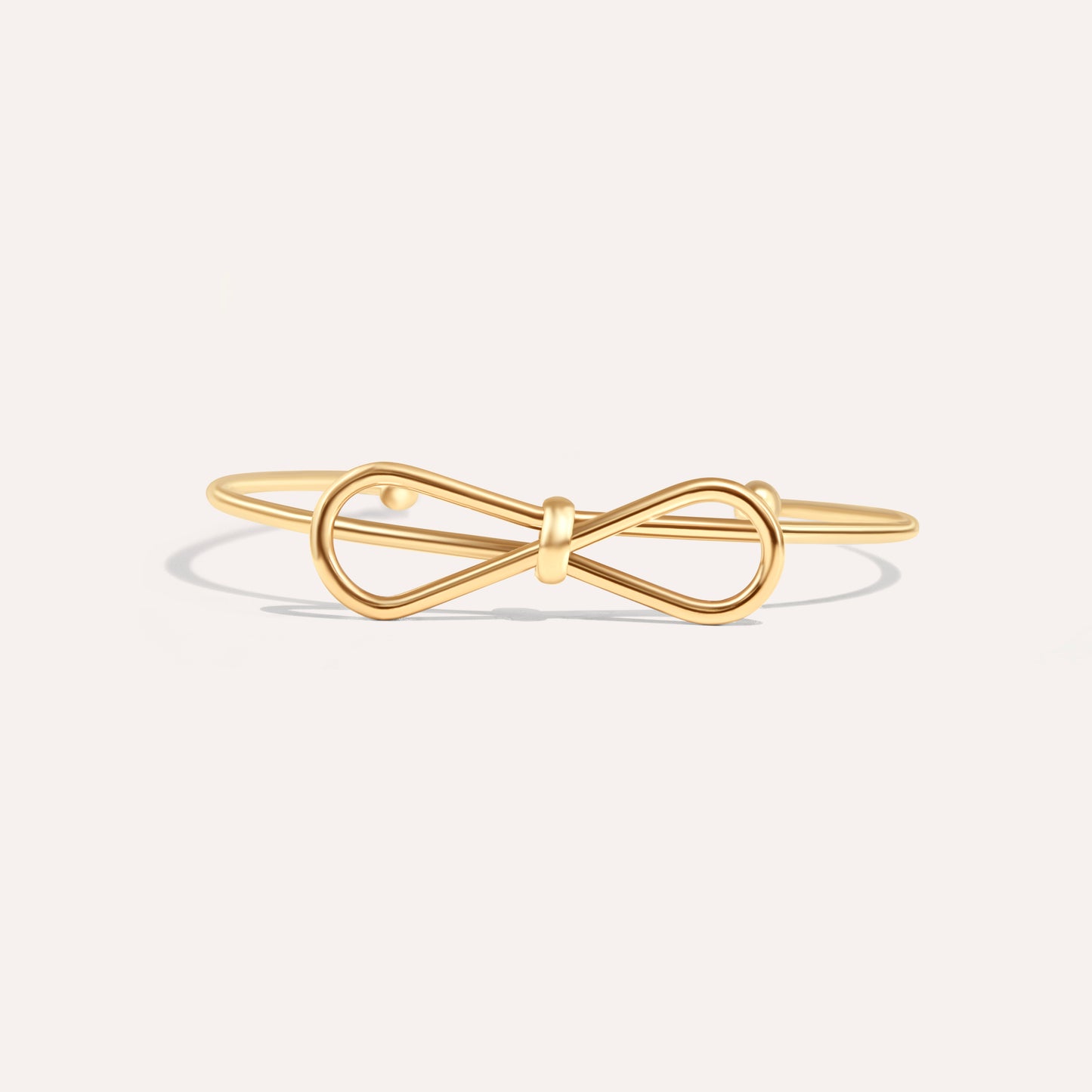 Open Bangle Bow Bracelet 