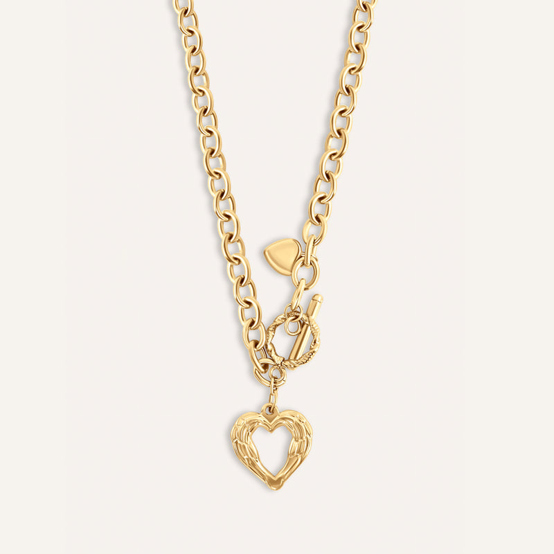 Heart Lock Pendant Necklace