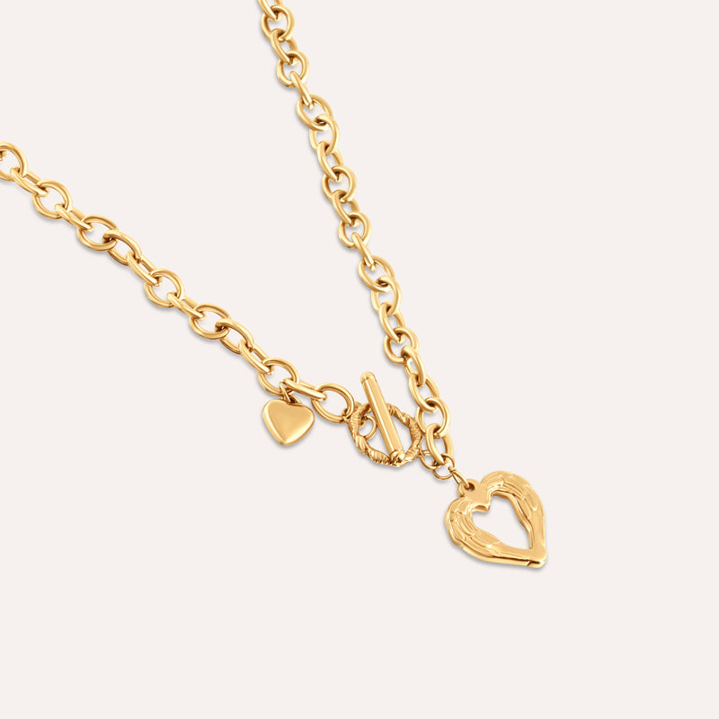 Heart Lock Pendant Necklace
