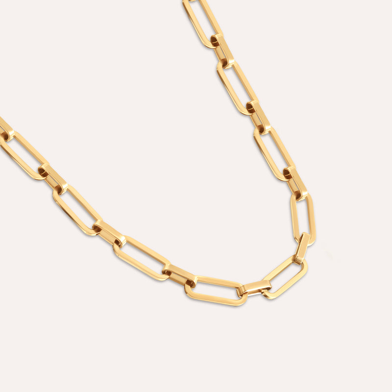 Paperclip Chain Necklace- Long