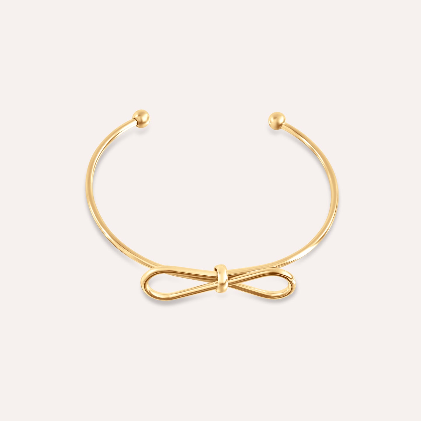 Open Bangle Bow Bracelet 