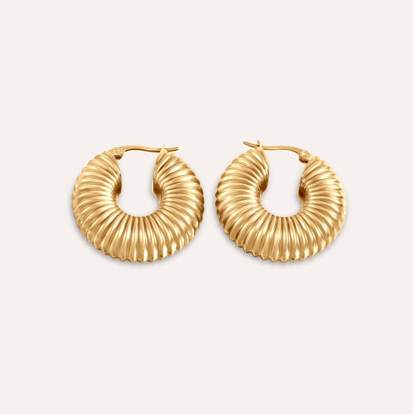 Domè Spiral Large Hoops