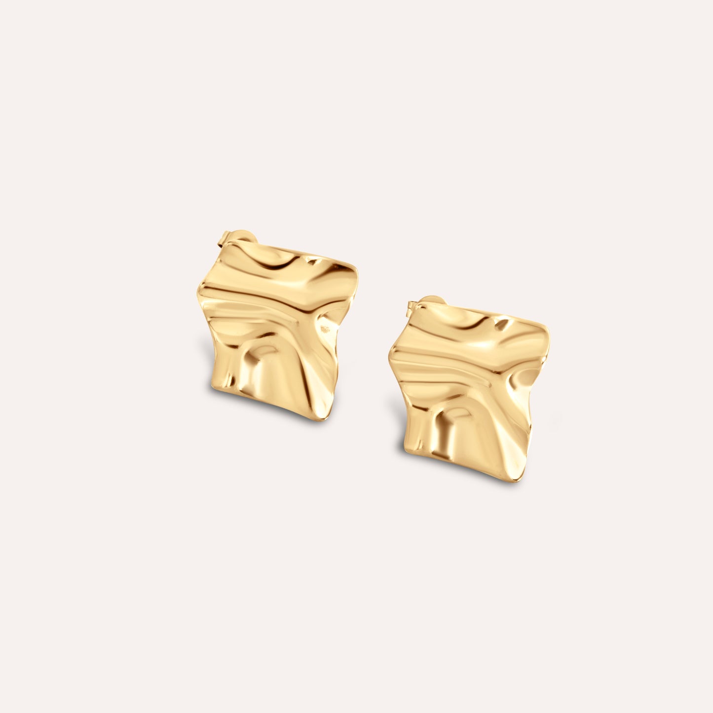Ripple Texture Statement Earrings