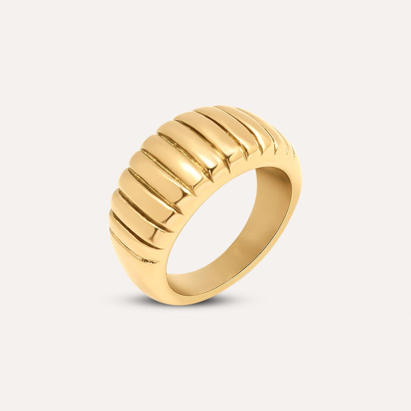 Ribbed Dome Ring